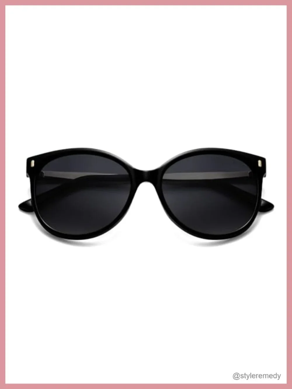 Round Polarized Sunglasses Oversized UV400 Protection for Women Men